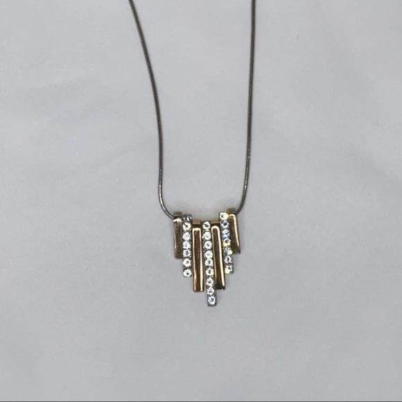 Two toned Statement necklace - Picture 6 of 7